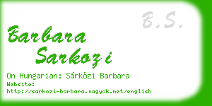 barbara sarkozi business card