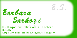 barbara sarkozi business card